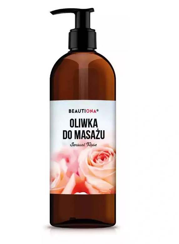 Masážní olej Beautiona Smyslná růže 500ml - 